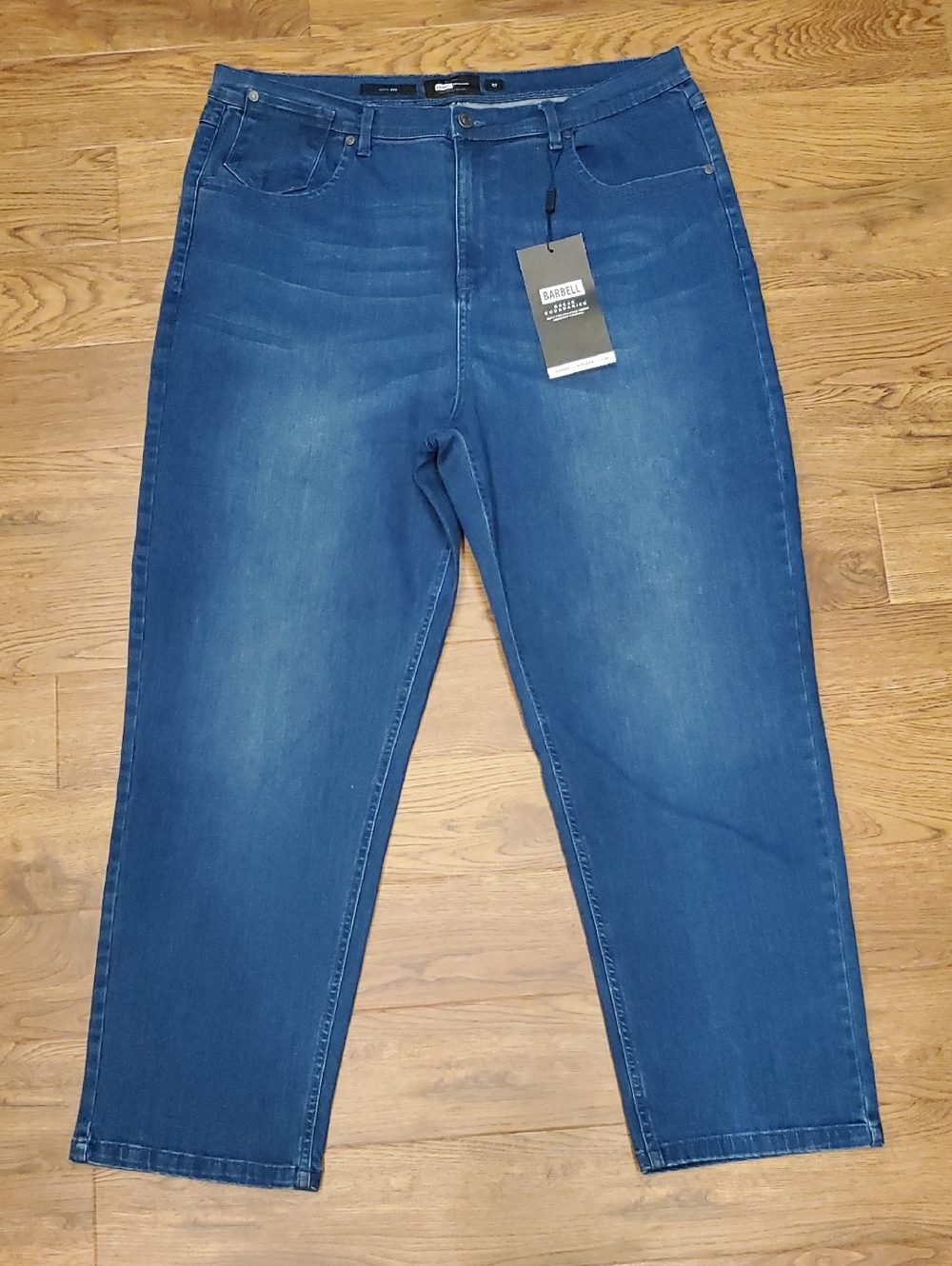 Barbell Womens Mom Fit Blue Jeans High Rise Size 33 NWT